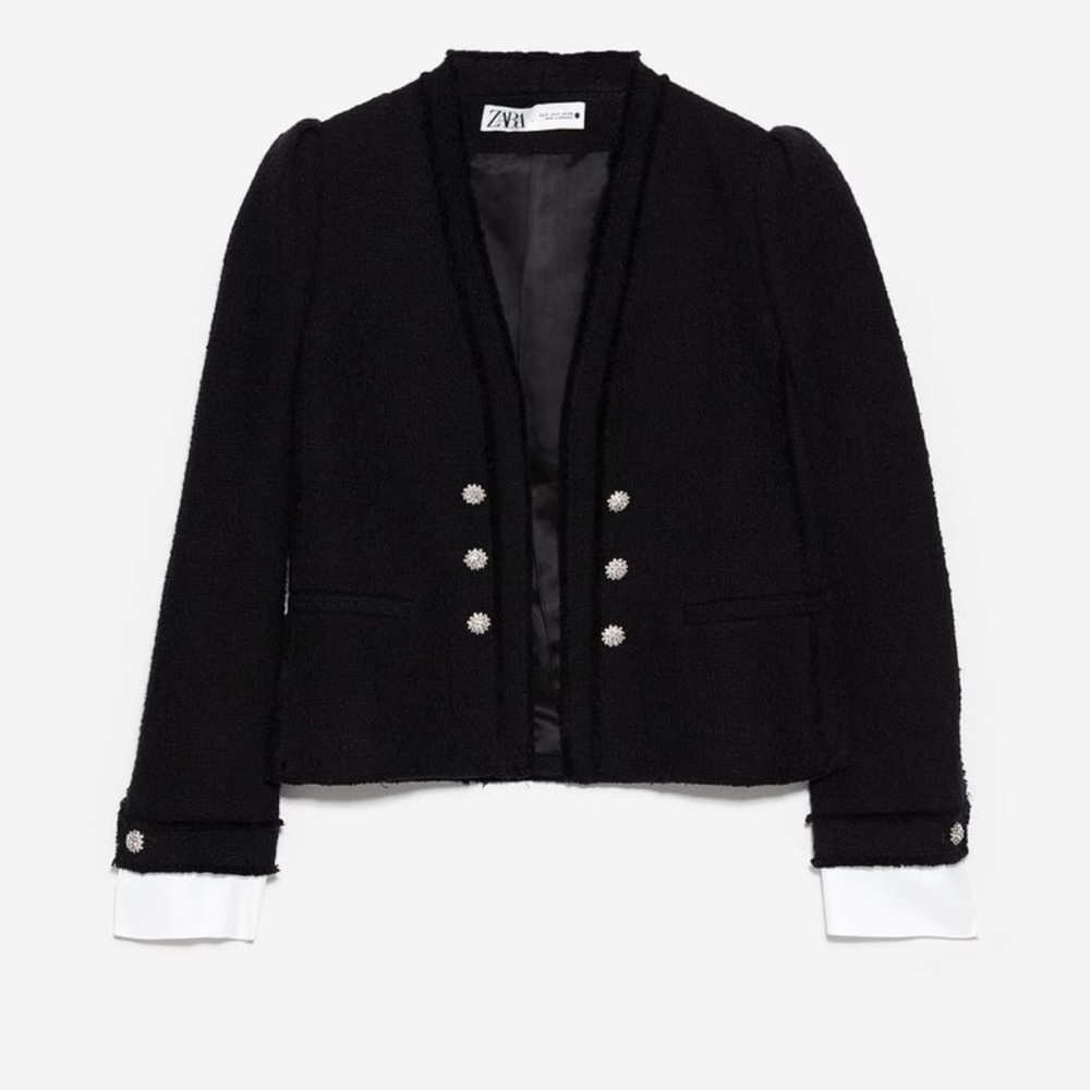 Zara cropped blazer